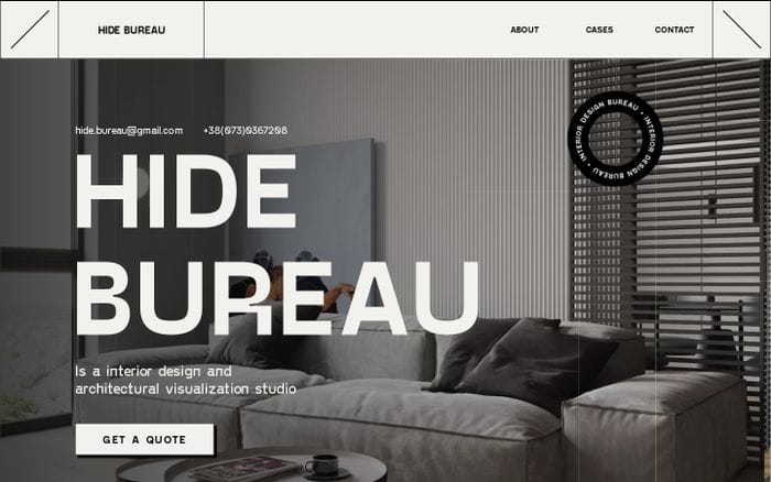 Hide Bureau website preview