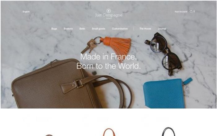 Justcampagne website preview