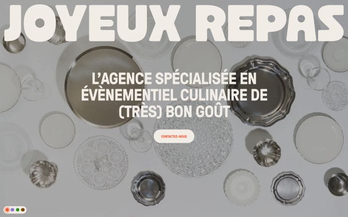 Joyeux Repas website preview