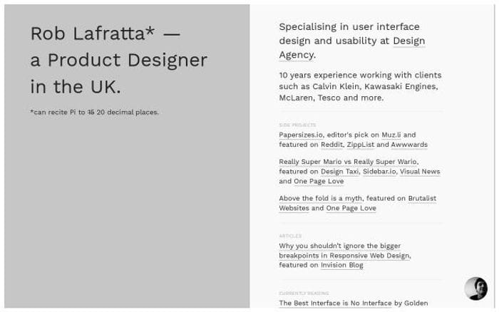 Roblafratta website preview