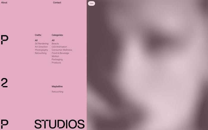 P2P Studios website preview