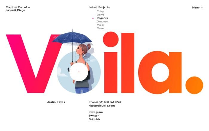 Voila website preview