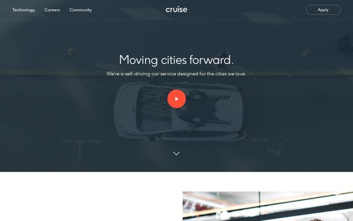 Cruise website preview