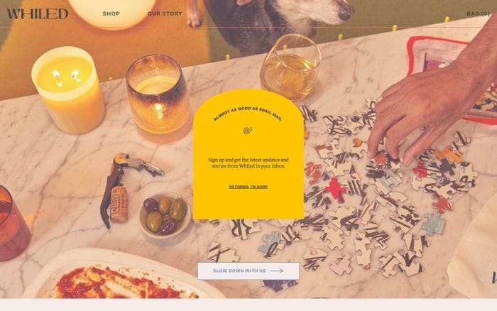 Whiled website preview