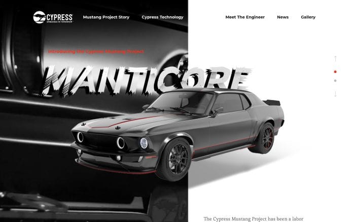 Cypress | The Cypress Mustang Project website preview