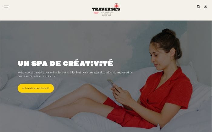 Traverses website preview