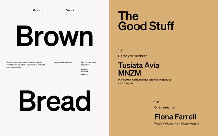 Brownbread website preview