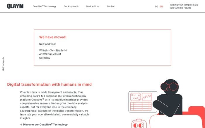 Qlaym website preview