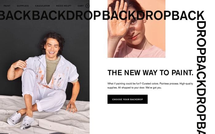 Backdrop website preview