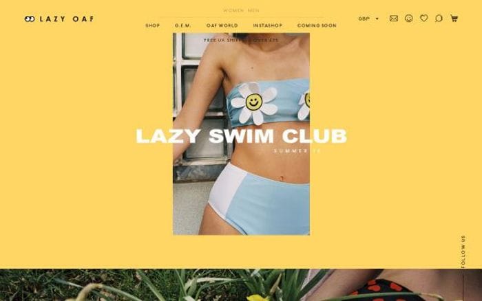 Lazyoaf website preview