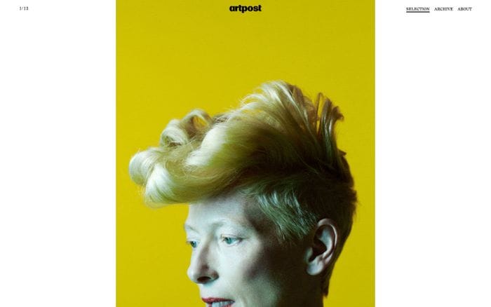 Artpost website preview
