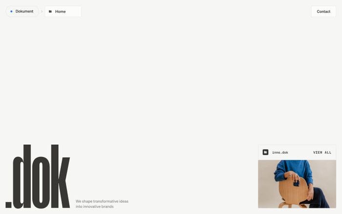 Dokument website preview