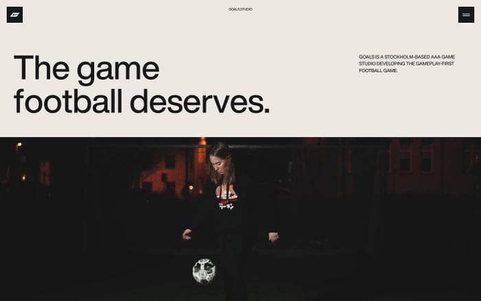 Goals Studio website preview