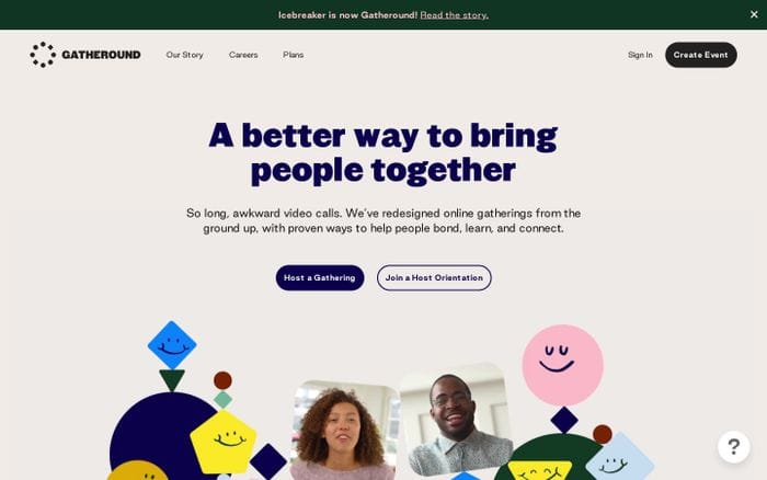 Gatheround website preview
