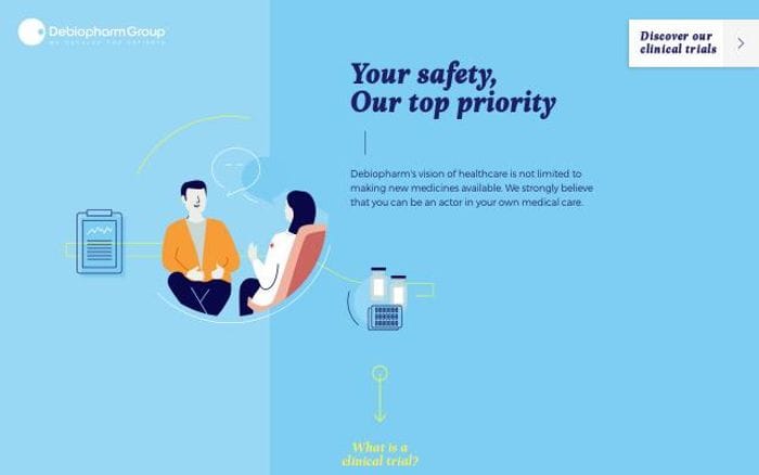 Debiopharm website preview