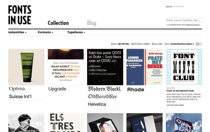 Fontsinuse website preview