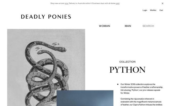 Deadlyponies website preview