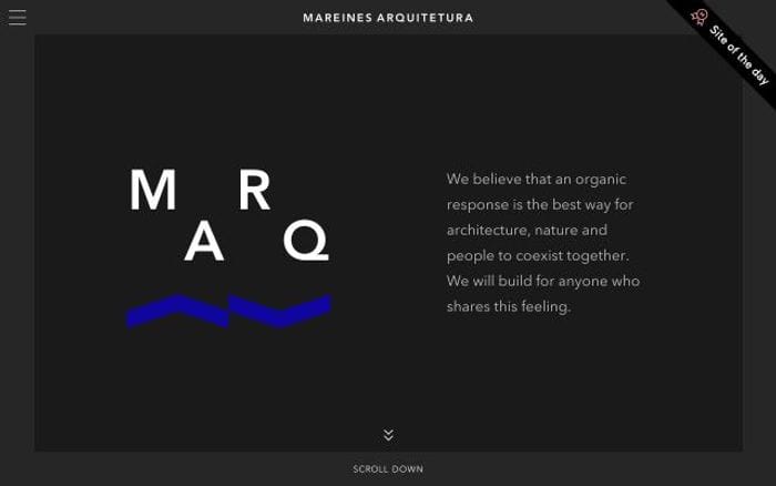 Mareinesarquitetura website preview