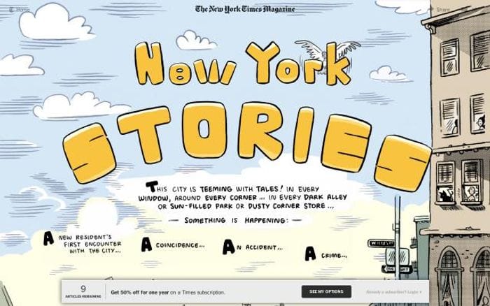 Nytimes website preview