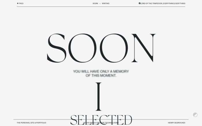 Henry Desroches website preview