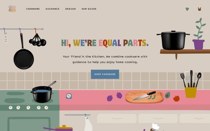 Equal parts website preview