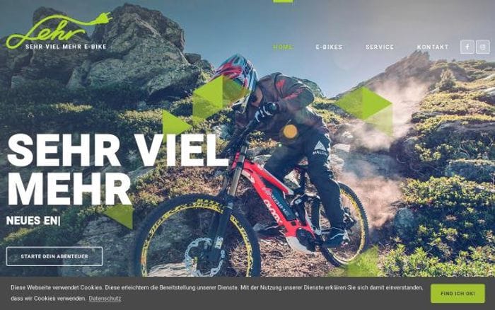 Ebike-lehr website preview