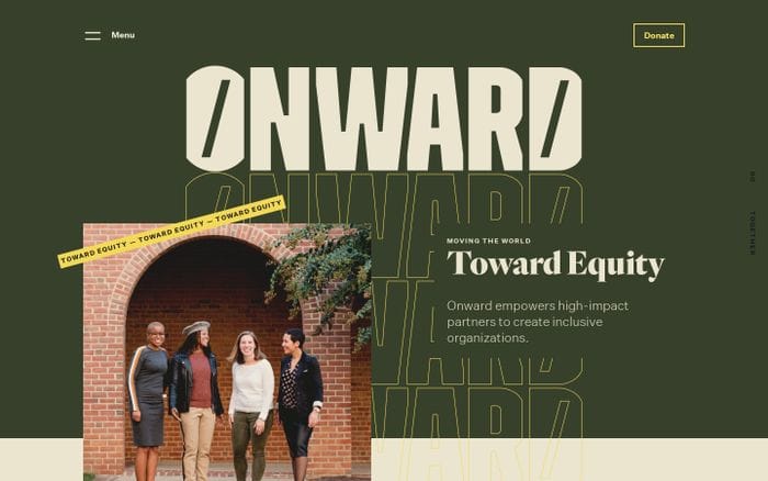Onward website preview