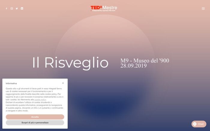 Il Risveglio / 28 Settembre 2019 / Museo M9 - TEDxMestre website preview