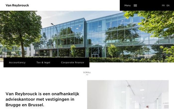 Vanreybrouck website preview