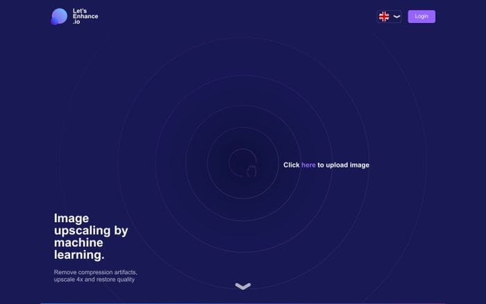 Let's Enhance website preview