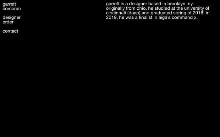garrett corcoran website preview