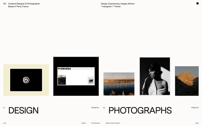 Samuel Angibaud website preview