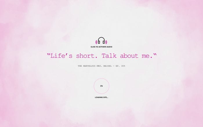 Making Maisel Marvelous website preview