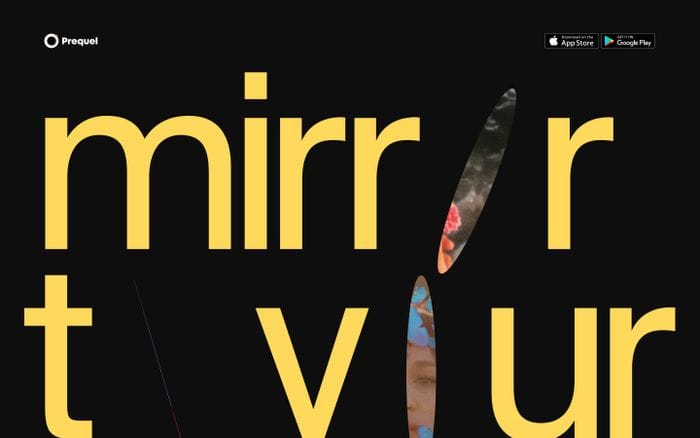 Prequel website preview