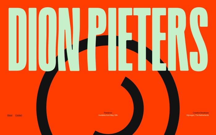 Dion Pieters website preview