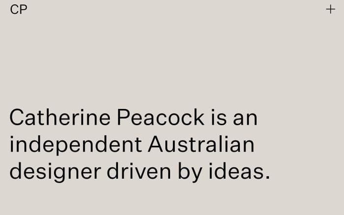 Catherine Peacock website preview