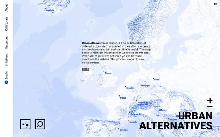 Urbanalternatives website preview