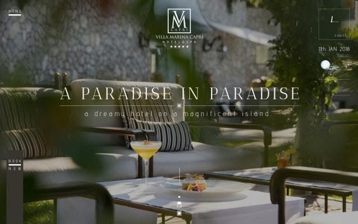 Villamarinacapri website preview
