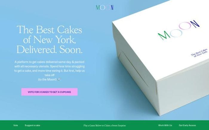 Moondeliverscakes website preview