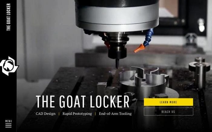 Thegoatlocker website preview
