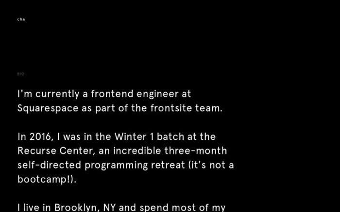 Christinecha website preview