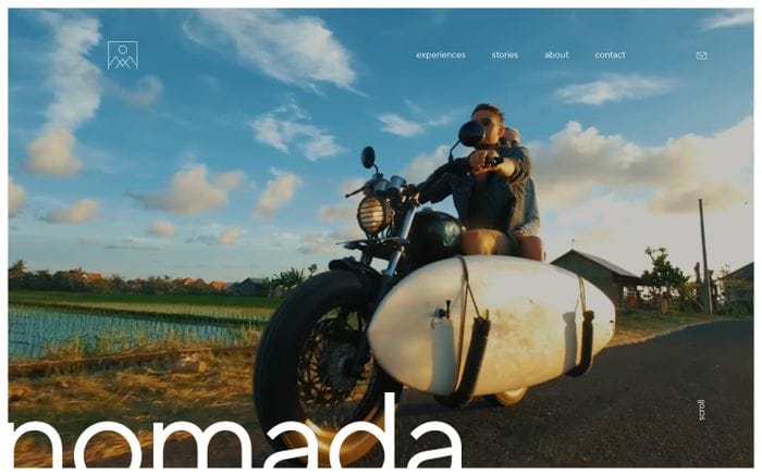 nomada | Home website preview