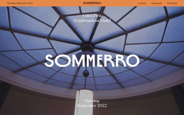 Sommerro website preview