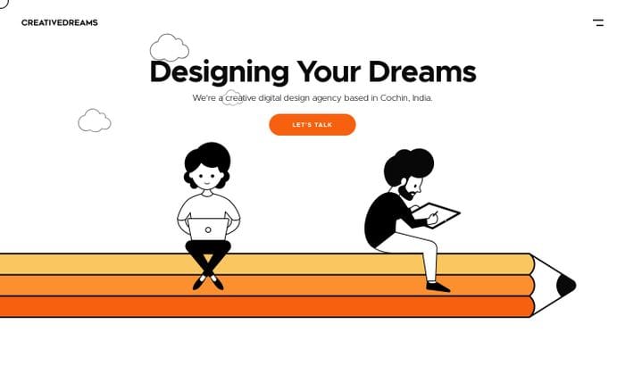Creative Dreams Design website preview