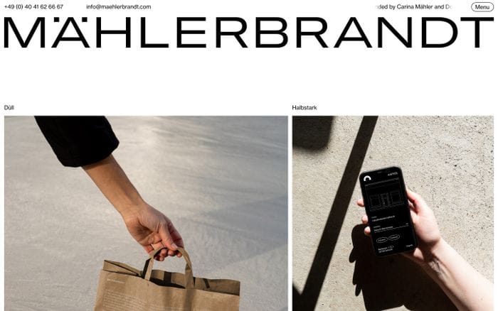 Mählerbrandt website preview