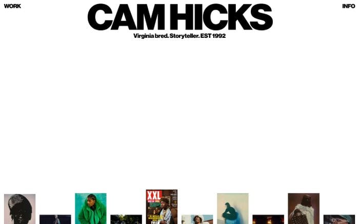 Cam Hicks website preview