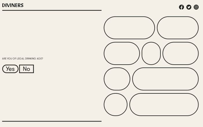 Diviners Distillery website preview