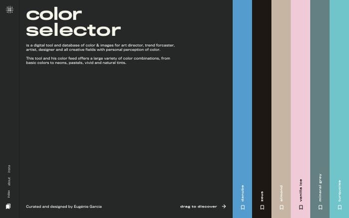 Color Selector website preview