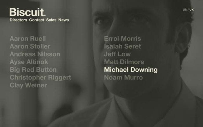 Biscuitfilmworks website preview