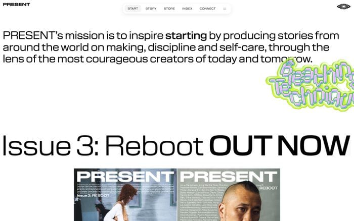 Present website preview